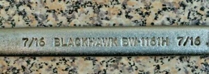 Blackhawk 7/16" SAE Combination Wrench BW-1161H Excellent USA 6 PT      - Picture 1 of 5