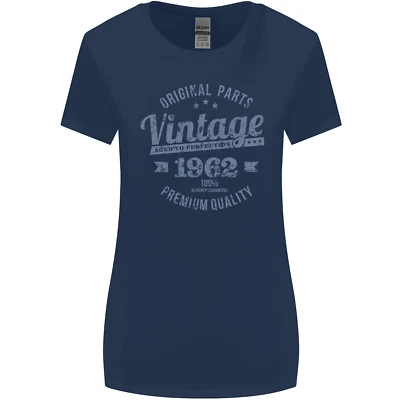 Vintage Year 63rd Birthday 1962 Womens Wider Cut T-Shirt - Image 1 of 2