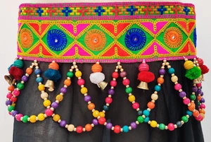 Ethnic Scarf Boho Gypsy Tribal Belly  Banjara  Waist Bohemian Ethnic Women Belt  - Picture 1 of 6