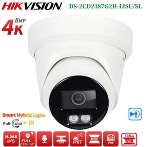 Hikvision DS-2CD2387G2H-LISU/SL 8MP Smart-Light ColorVu PoE IP Camera 2 Way Talk - Picture 1 of 20