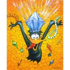 CHUCK JONES In The Money Daffy Duck Warner Brothers Canvas Giclee Ltd Ed of 400