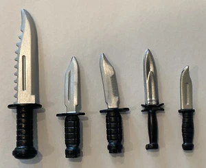 GI Joe Knives Daggers Lot of 5 Various Sizes And Types of Knives Vintage 1970’s - Picture 1 of 7