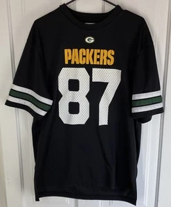 #87 Nelson Jersey (Mens Sz L) Green Bay Packers NFL Players Team Apparel T-Shirt - Picture 1 of 8