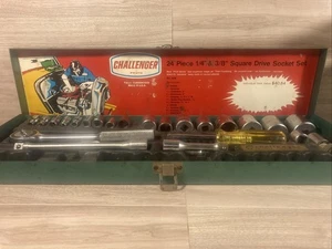 Challenger Be Proto 24 Piece 1/4” & 3/8 Square Drive Socket Set - Picture 1 of 7