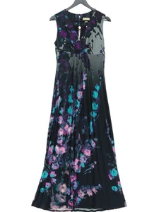 Monsoon Women's Maxi Dress UK 12 Black Viscose with Elastane Maxi - Picture 1 of 7