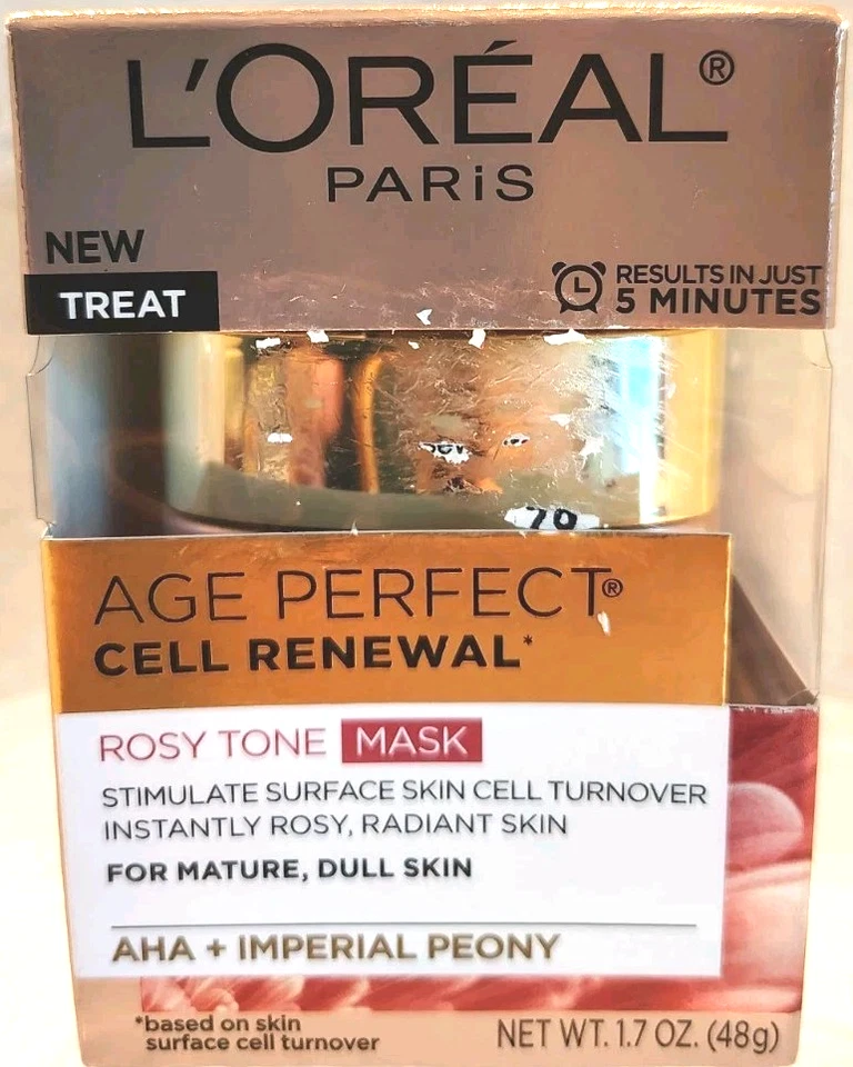 L'Oréal Paris Skincare Age Cell Renewal Rosy Tone Face Mask With AHA and