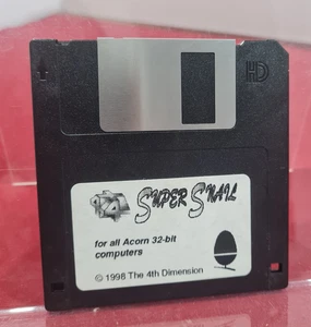 Super Escargot Jeu Sur 8.9cm Disque Acorn Risc OS The Fourth Dimension 1998 - Zdjęcie 1 z 3
