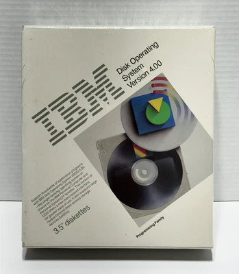 Sistema operativo IBM DOS versión 4.00 juego de disquetes vintage 5.25 con manuales Foto 1 de 4