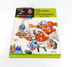 Programa de fútbol americano 1966 Houston Oilers at Boston Patriots AFL 11-13-66 - Imagen 1 de 2