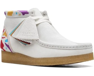 Clarks Originals Wallabee Boot NYC Edición Limitada Zapatos para Hombre - Blanco Combi Sue Foto 1 de 4