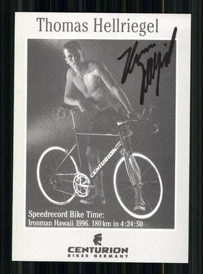 Thomas Hellriegel Autogrammkarte Originial Signiert Triathlon + A 247134 - Bild 1 von 2