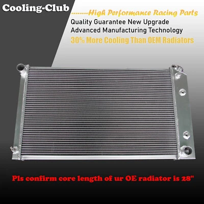 Radiador de rendimiento de aluminio de 3 núcleos apto para Oldsmobile Cutlass 1968-73 28" con núcleo  Foto 1 de 4