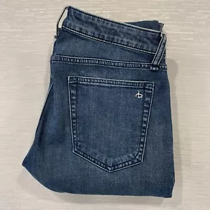 Rag & Bone Jeans Mens 30 x 31 Fit 3 Athletic Fit Blue Dark Wash Denim - Picture 1 of 17