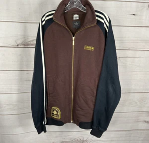 Mens size 50 Muhammad Ali Adidas black full zip jacket sweatshirt Sample B47 - Picture 1 of 7