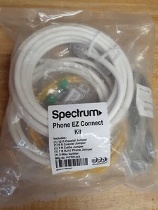New Spectrum Phone EZ Connect Kit Jumpers & Splitter model# PCTPLK2 New & Sealed - Zdjęcie 1 z 3