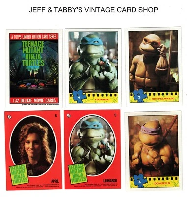 1990 TOPPS TEENAGE MUTANT NINJA TURTLES MOVIE CARDS & STICKER SEE DROP DOWN MENU - Image 1 of 4