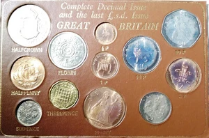 1967 Complete Decimal Issue Great Britain 12 Coin Set    MG - Picture 1 of 3