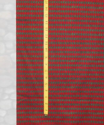 MODA FABRIC by PATRICK LOSE - Unused - Red & Green - 2.5 Yds - FREE SHIP - Image 1 of 2