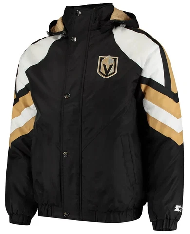 Men's Vegas Golden Knights Hockey Pro Line Full Zip Snap Hoodie Jacket XXL NWT Cover