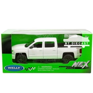 WELLY 2017 CHEVROLET SILVERADO PICK UP TRUCK 1/24 - 1/29 WHITE 24083 - Picture 1 of 1