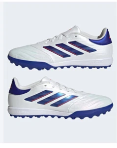 Adidas Copa Pure II  League TF Mens Turf Soccer Cleats, White Blue, - Picture 1 of 9