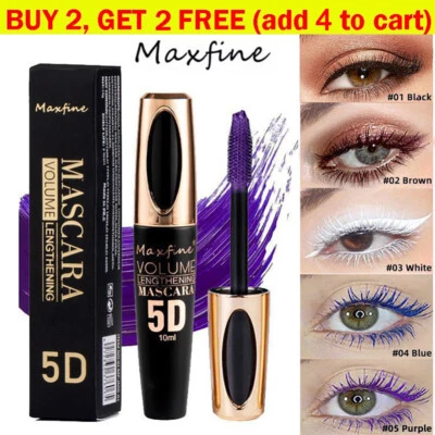 MAXFINE 5D Waterproof Mascara Make Up Beauty Smudgeproof Long Lasting Mascara AU - image 1 of 4