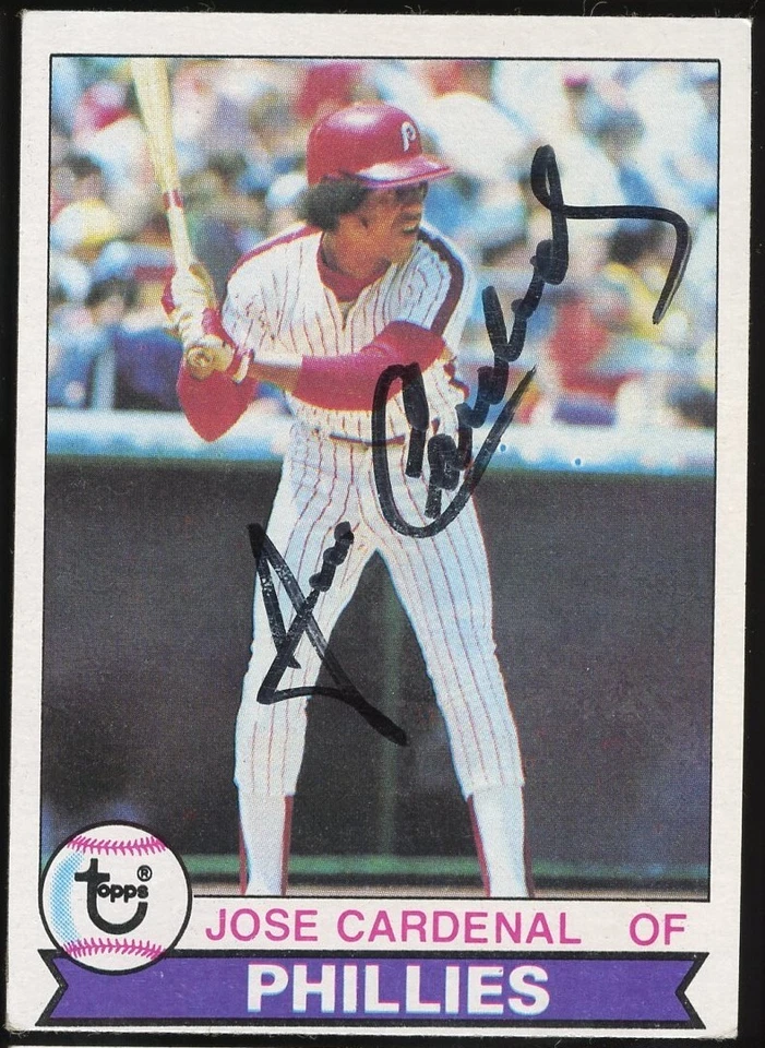 Tarjeta coleccionable de béisbol Topps 1979 autógrafo firmado por José Cardenal #317 Foto 1 de 1