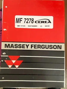 Ersatzteilliste Massey Ferguson MF 728 Mähdrescher Deutsch Original Ungebrauch - Bild 1 von 1