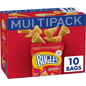 Bugles Crispy Corn Snacks, Original Flavor, Snack Bag, 8.75 oz... - Picture 1 of 12