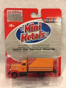 Mini Metals HO Scale White Super Power Delivery Van NABISCO #30188 - Picture 1 of 2