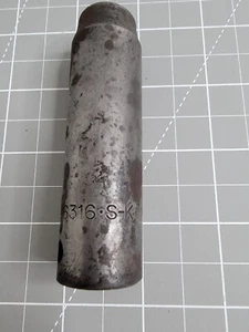 SK Tools 1/2 inch Deep Impact Socket 6 Point 1/2 Drive 46316 Good Used USA - Bild 1 von 13