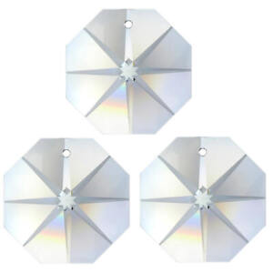 Crystal 'Oktagon Star' 14mm 1 Hole Crystal K9 ~ Chandelier Chandelabra