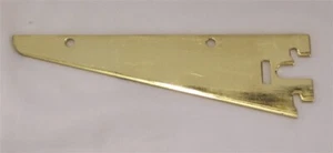 Store Display Fixtures 6 NEW 6" LONG BRASS SHELF BRACKETS WITH NO LIP - Picture 1 of 1