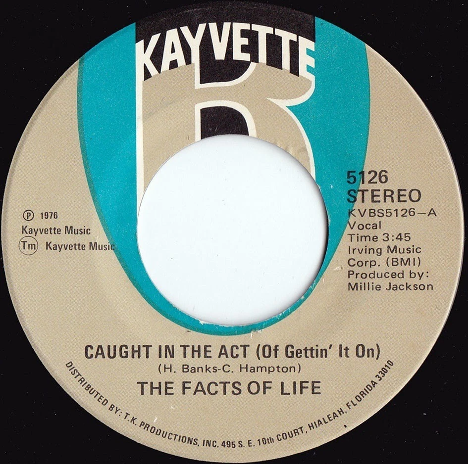 Facts Of Life ORIG US 45 Caught in the act NM ’76 Kayvette 5126 Deep Soul  - Image 1 of 1