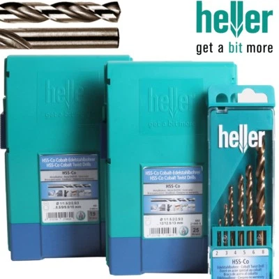 COBALT DRILL BIT HELLER HSS SETS 2mm-13mm Metal Stainless Steel Cutter