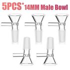 14mm x5units Premium Male Glass Bowl for Water  Hookah Bong Replacement Head