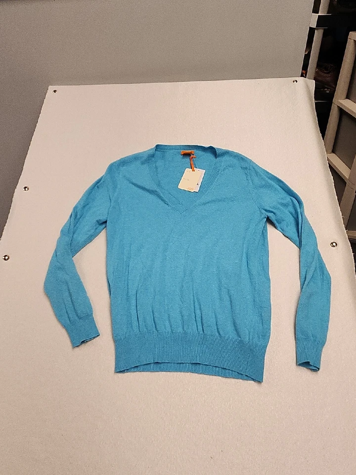 Новый Joe свежий кашемир смесь бирюза V шеи свитер большой  - Изображение 1 из 4