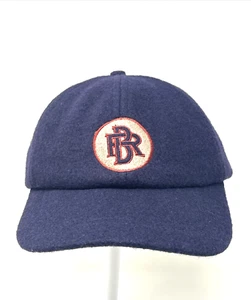 Banana Republic Wool Blend Buckle Back Hat Cap Dark Blue Vintage Y2K 1990s OSFA - Picture 1 of 8