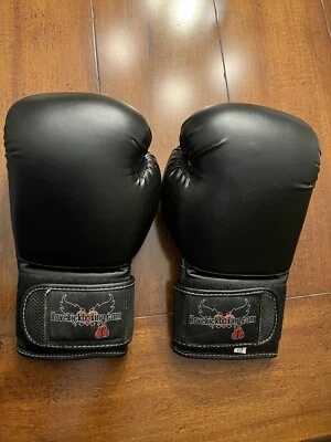 ILKB I Love Kickboxing Negro 12 OZ Kickboxing Guantes de Boxeo Entrenamiento Sparring Foto 1 de 4