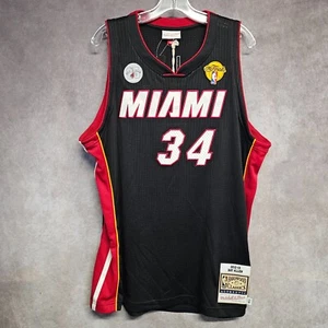 NWT Mitchell Ness Authentic 2013 Final Miami Heat Ray Allen 34 Jersey 48 XL $325 - Picture 1 of 9
