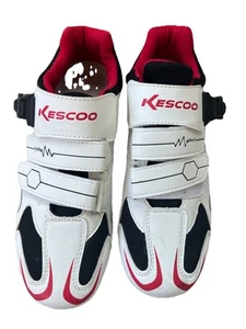 Kescoo Fahrradschuhe weiß Peloton kompatibel Größe UK 40 US 9,5 Damen - Bild 1 von 7