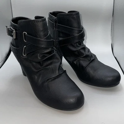 EUC Fergalicious By Fergie Misty Black High Heel Ankle Boots Size 9.5 - Image 1 of 4