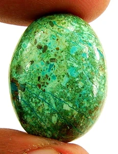24.05 Ct Natural Chrysocolla Loose Gemstone Cabochon Wire Wrap Stone -26093 - Picture 1 of 2