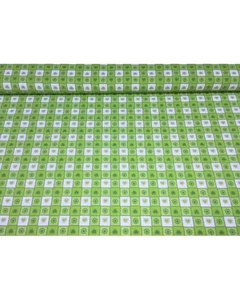 Tessuto per tappezzeria in cotone stampato disegno cuore verde acido alto 280 cm - Imagen 1 de 1