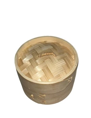 Natural Bamboo Soap Bar Holder with Lid Soap Dish Drain Foaming Net 3.5” Tall - Image 1 of 4