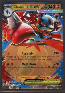 Mega Lucario ex - Double Rare Mega Evolution 077/132 Pokemon Karte - Bild 1 von 2