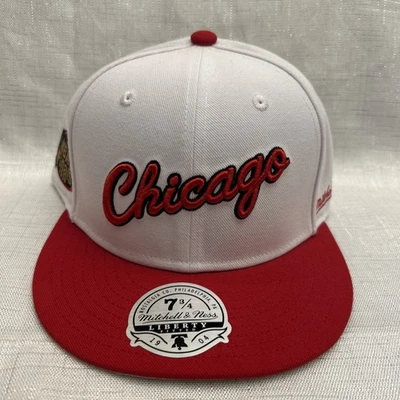 Mitchell & Ness CHICAGO BULLS Dynasty 1998 Fitted '98 HWC Hat Cap 7 3/4 Brand Nw - Image 1 of 4