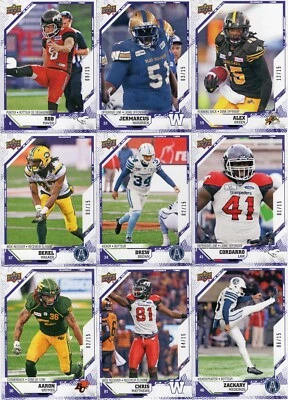 2019 UPPER DECK CFL PURPLE PARALLEL'S --  ***YOU PICK*** - Image 1 of 2