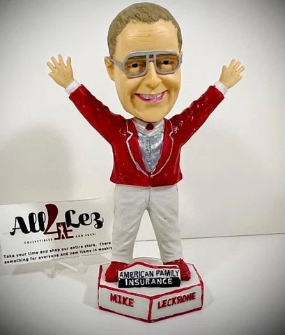 WISCONSIN BADGERS MIKE LECKRONE BOBBLEHEAD UW BAND LEADER Cover