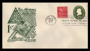 U532 1c FRANKLIN ENVELOPE FIRST DAY COVER- CACHET CRAFT - Imagen 1 de 2